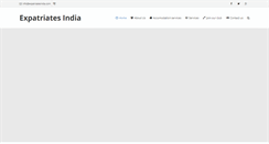 Desktop Screenshot of expatriatesindia.com